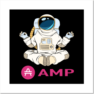 Amp Crypto  Cryptocurrency Amp  coin token Posters and Art